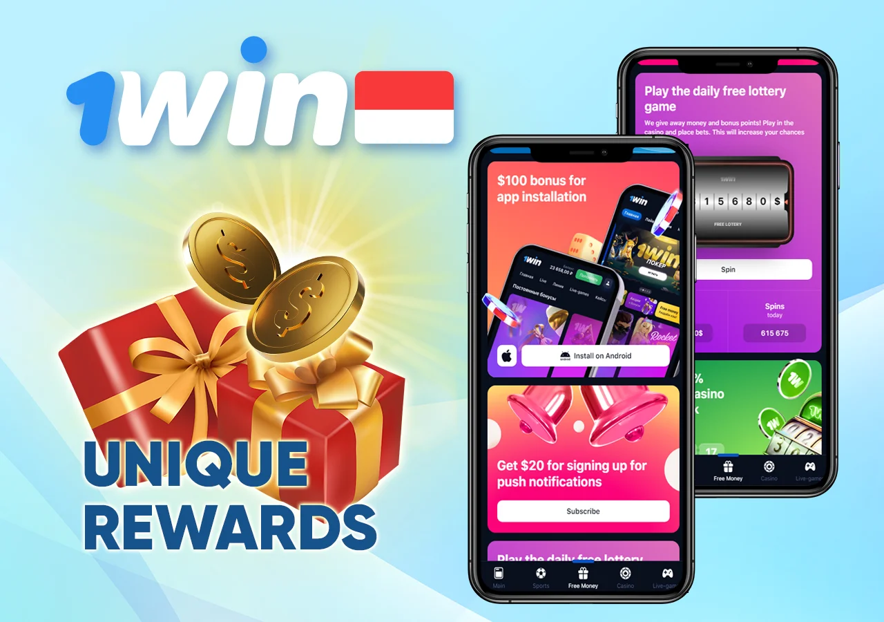 1Win offers bonuses for everyone for being active on the betting and casino platform